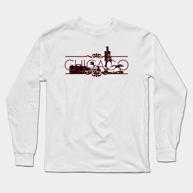 Chicago Long Sleeve T-Shirt by trapdistrictofficial